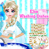 Elsa Washing Dishes spil
